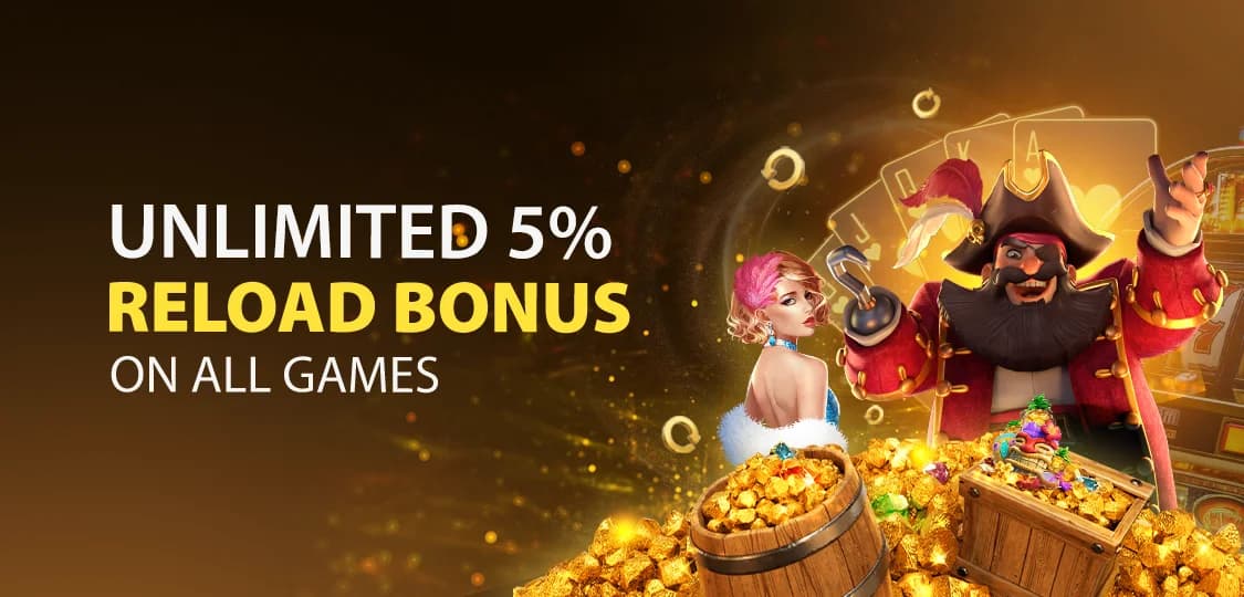 BAGH Unlimited 5% Reload Bonus – All Games